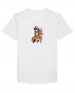 Puzzle Horse Tricou mânecă scurtă guler larg Bărbat Skater