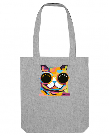 Funky Kitten Heather Grey