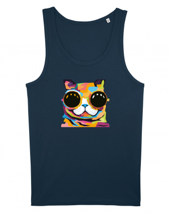 Funky Kitten Navy