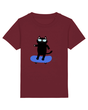Skating Burgundy