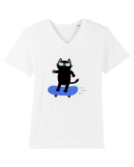 Skating Tricou mânecă scurtă guler V Bărbat Presenter