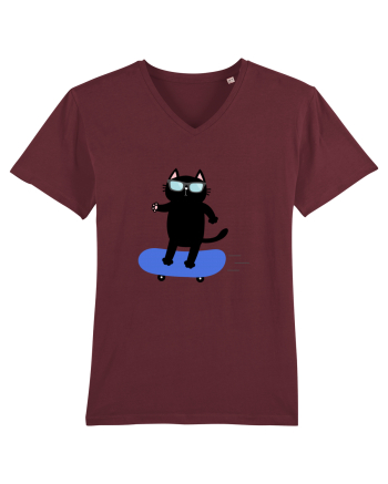 Skating Burgundy