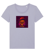 Street Style Tricou mânecă scurtă guler larg fitted Damă Expresser