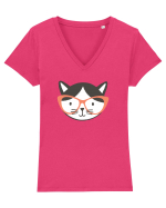 Sweet  Kitty Tricou mânecă scurtă guler V Damă Evoker