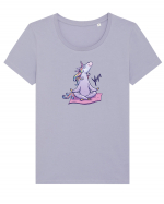 Yoga Queen Tricou mânecă scurtă guler larg fitted Damă Expresser