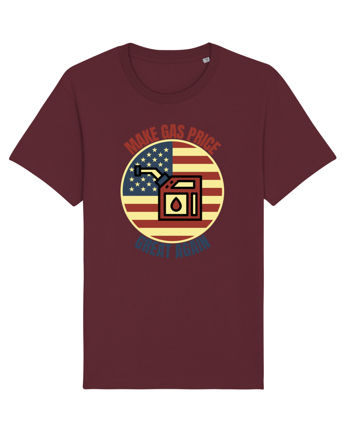 Tricou mânecă scurtă Unisex Rocker Burgundy