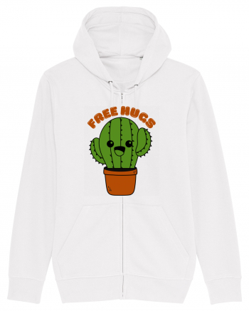 Free Hugs Kawaii Cactus White
