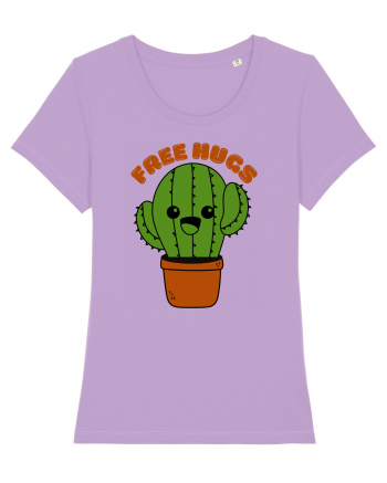 Free Hugs Kawaii Cactus Lavender Dawn