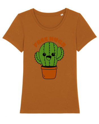 Free Hugs Kawaii Cactus Roasted Orange