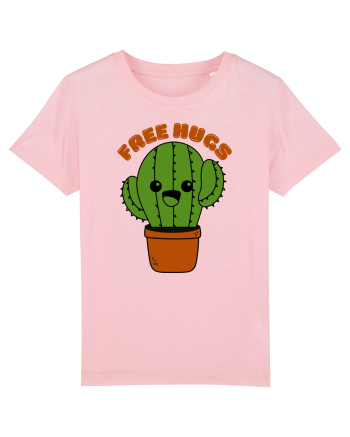 Free Hugs Kawaii Cactus Cotton Pink