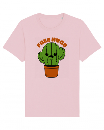 Free Hugs Kawaii Cactus Cotton Pink