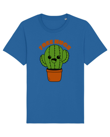 Free Hugs Kawaii Cactus Royal Blue
