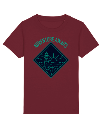 Adventure Awaits  Burgundy