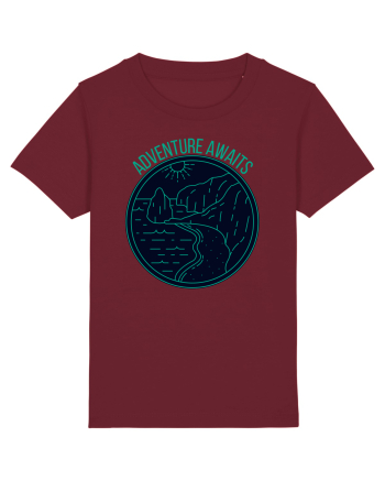 Adventure Awaits  Burgundy