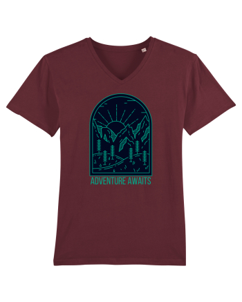 Adventure Awaits  Burgundy