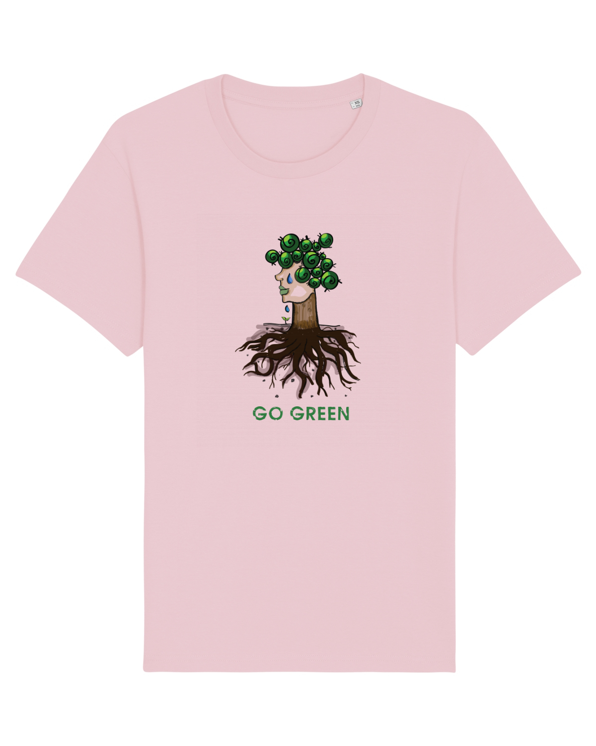 Tricou mânecă scurtă Unisex Rocker Cotton Pink