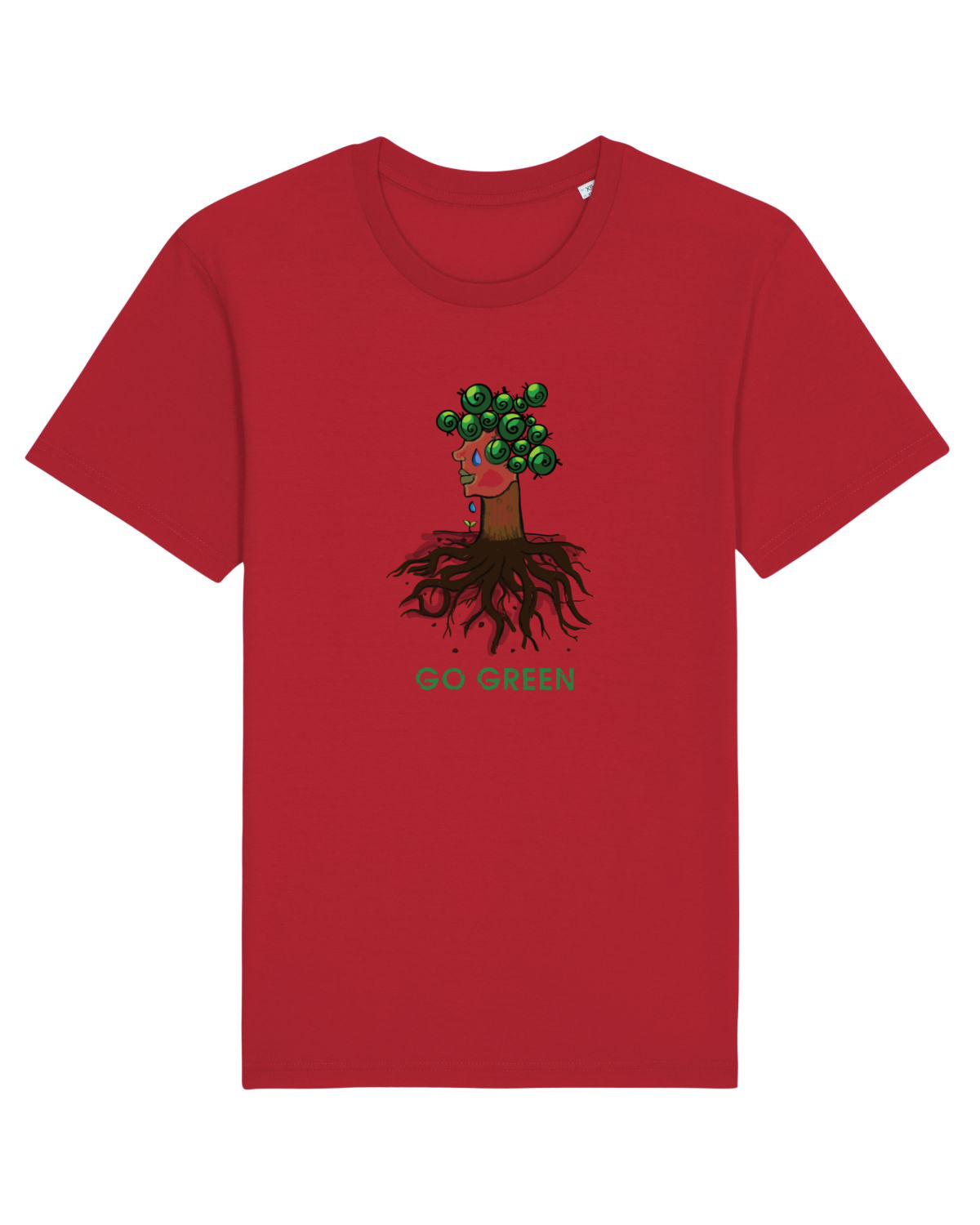 Tricou mânecă scurtă Unisex Rocker Red