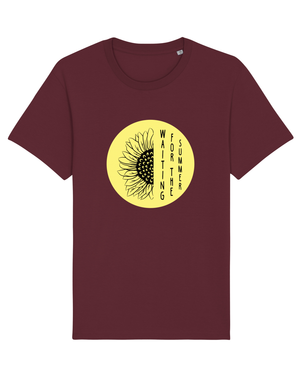 Tricou mânecă scurtă Unisex Rocker Burgundy