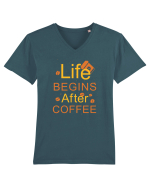After Coffee Tricou mânecă scurtă guler V Bărbat Presenter