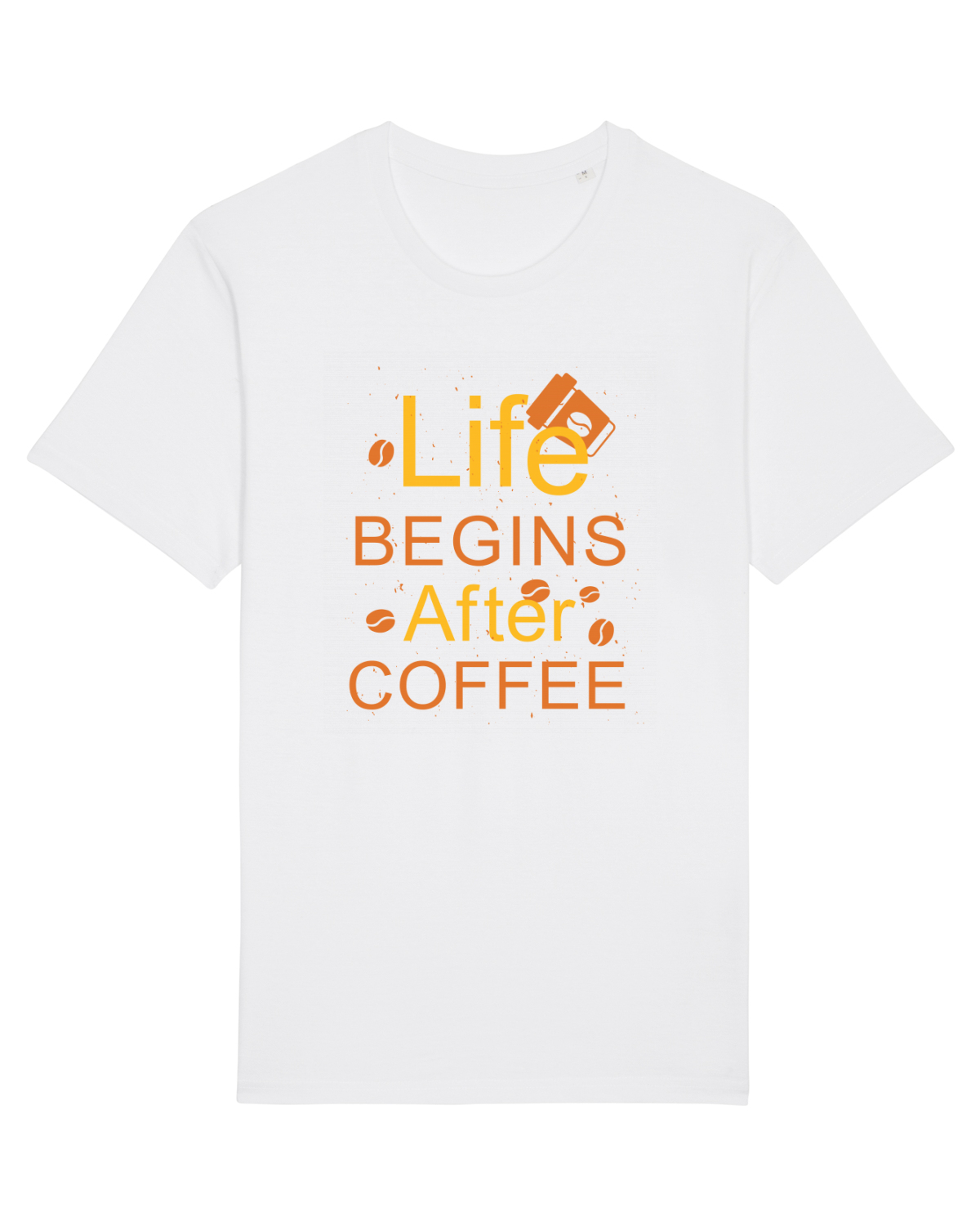 Tricou mânecă scurtă Unisex Rocker White