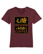 After Coffee - black Tricou mânecă scurtă guler V Bărbat Presenter