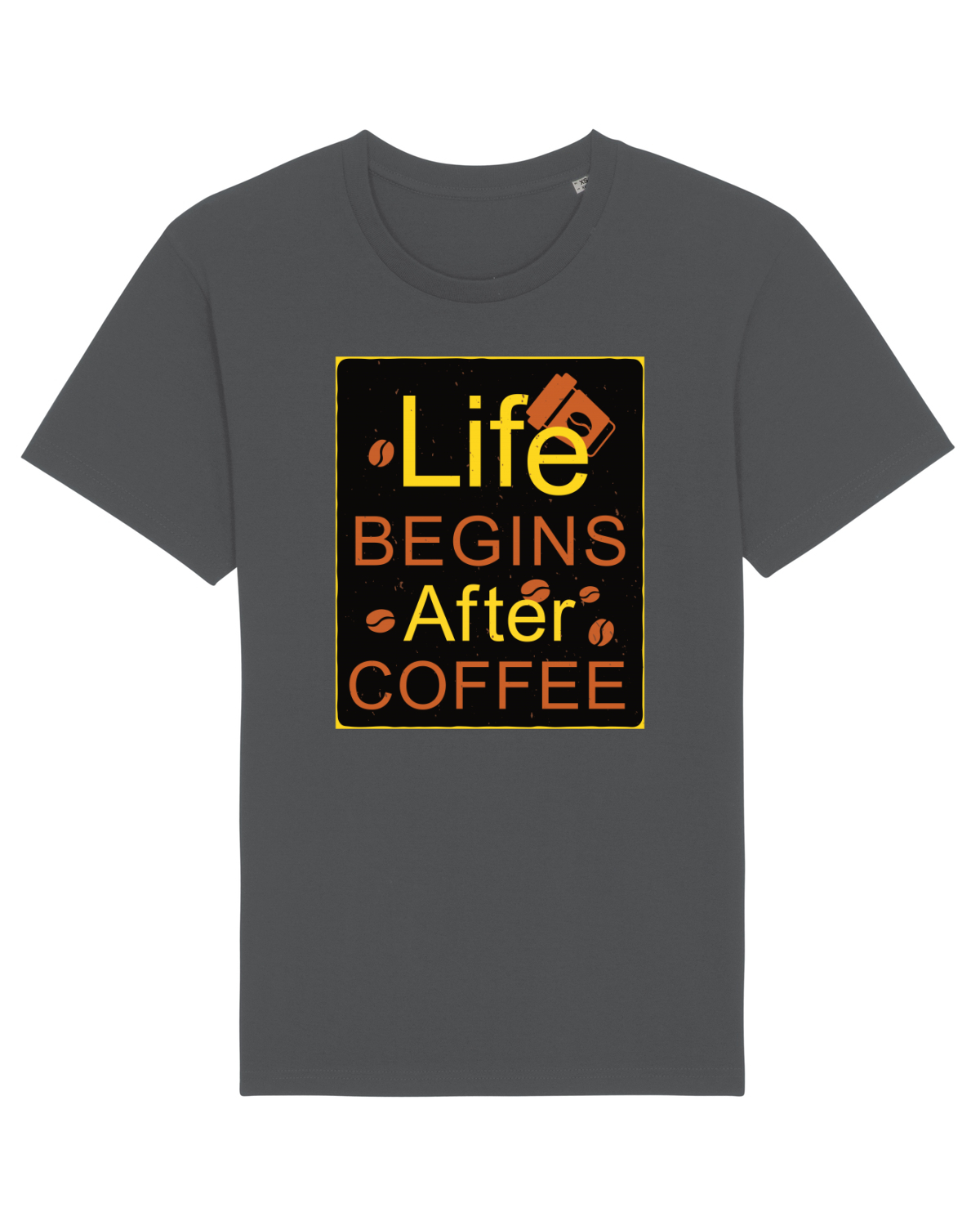 Tricou mânecă scurtă Unisex Rocker Anthracite