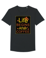 After Coffee - black Tricou mânecă scurtă guler larg Bărbat Skater