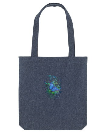 Fluture albastru Morpho desen manual animale rare Midnight Blue