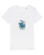Fluture albastru Morpho desen manual animale rare Tricou mânecă scurtă  Copii Mini Creator