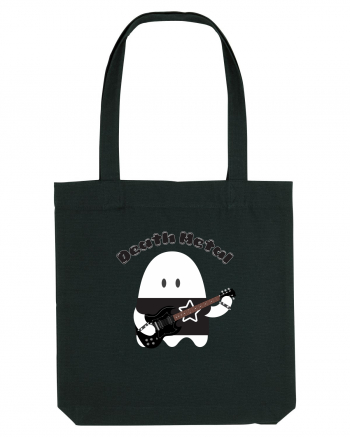 Funny Kawaii Metal Ghost Black