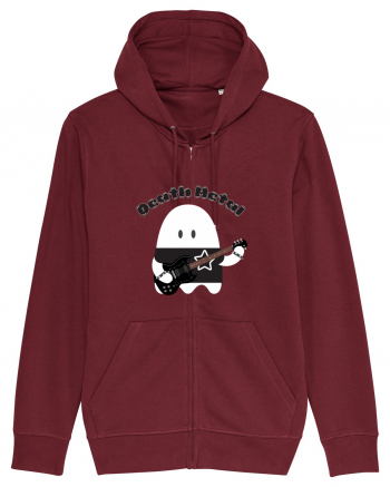 Funny Kawaii Metal Ghost Burgundy