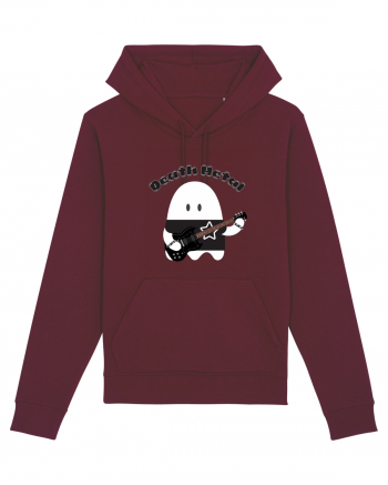 Funny Kawaii Metal Ghost Burgundy