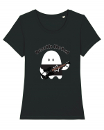 Funny Kawaii Metal Ghost Tricou mânecă scurtă guler larg fitted Damă Expresser