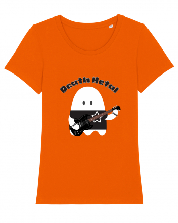 Funny Kawaii Metal Ghost Bright Orange