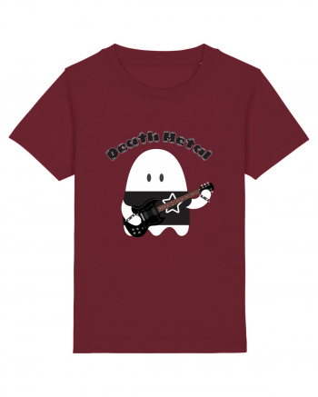 Funny Kawaii Metal Ghost Burgundy