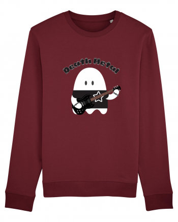 Funny Kawaii Metal Ghost Burgundy