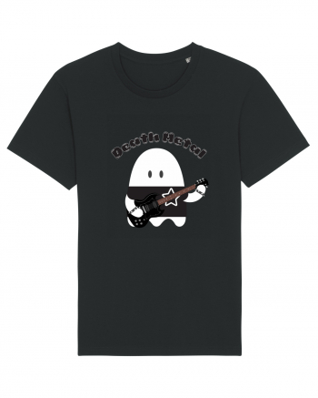 Funny Kawaii Metal Ghost Black