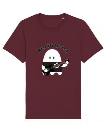 Funny Kawaii Metal Ghost Burgundy