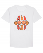 All Good Day Retro Tricou mânecă scurtă guler larg Bărbat Skater