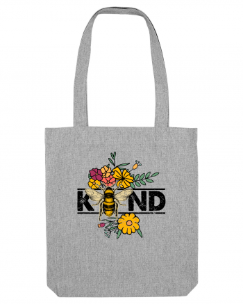 Bee Kind Wild Flower Vintage Heather Grey