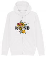 Bee Kind Wild Flower Vintage Hanorac cu fermoar Unisex Connector