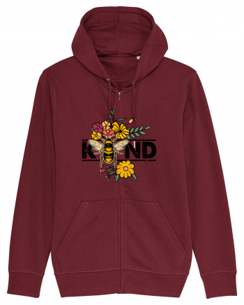 Bee Kind Wild Flower Vintage Burgundy