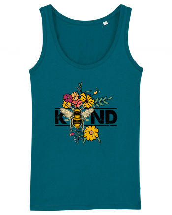 Bee Kind Wild Flower Vintage Ocean Depth