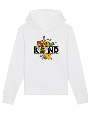 Bee Kind Wild Flower Vintage White