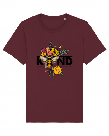 Bee Kind Wild Flower Vintage Burgundy