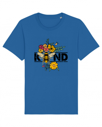 Bee Kind Wild Flower Vintage Royal Blue