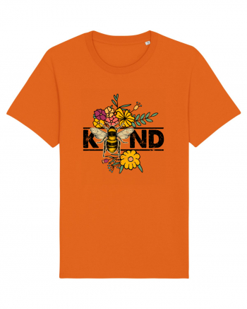 Bee Kind Wild Flower Vintage Bright Orange