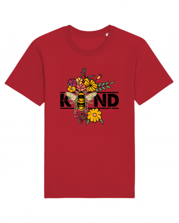 Bee Kind Wild Flower Vintage Red