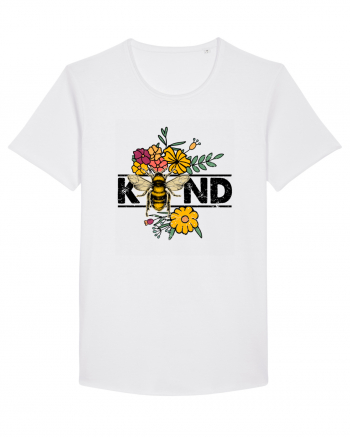 Bee Kind Wild Flower Vintage White