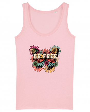 Be Free Butterfly Retro Cotton Pink